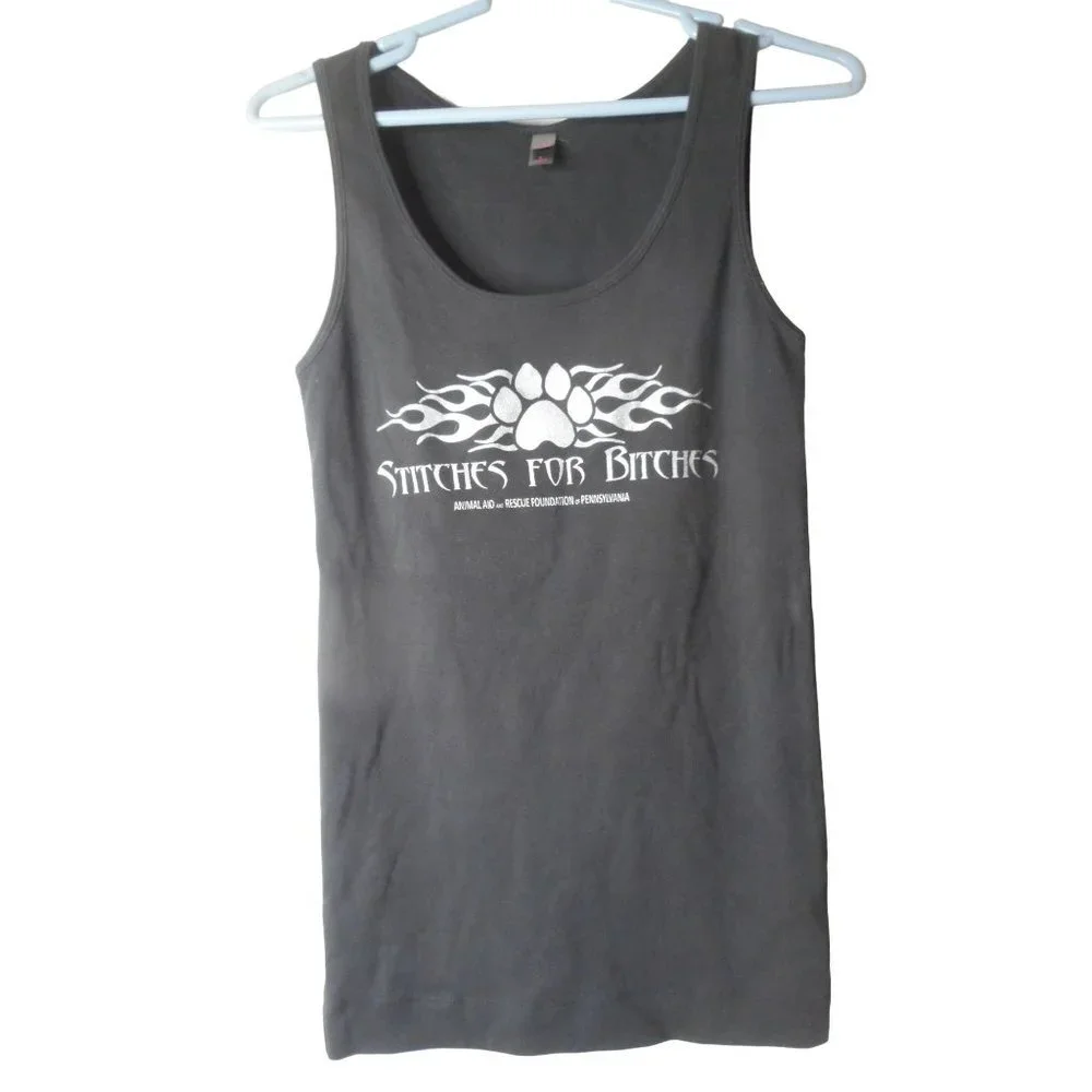 Stitches for Bitches Unisex Biker TANK BEATER Sz XL - Picture 2 of 3